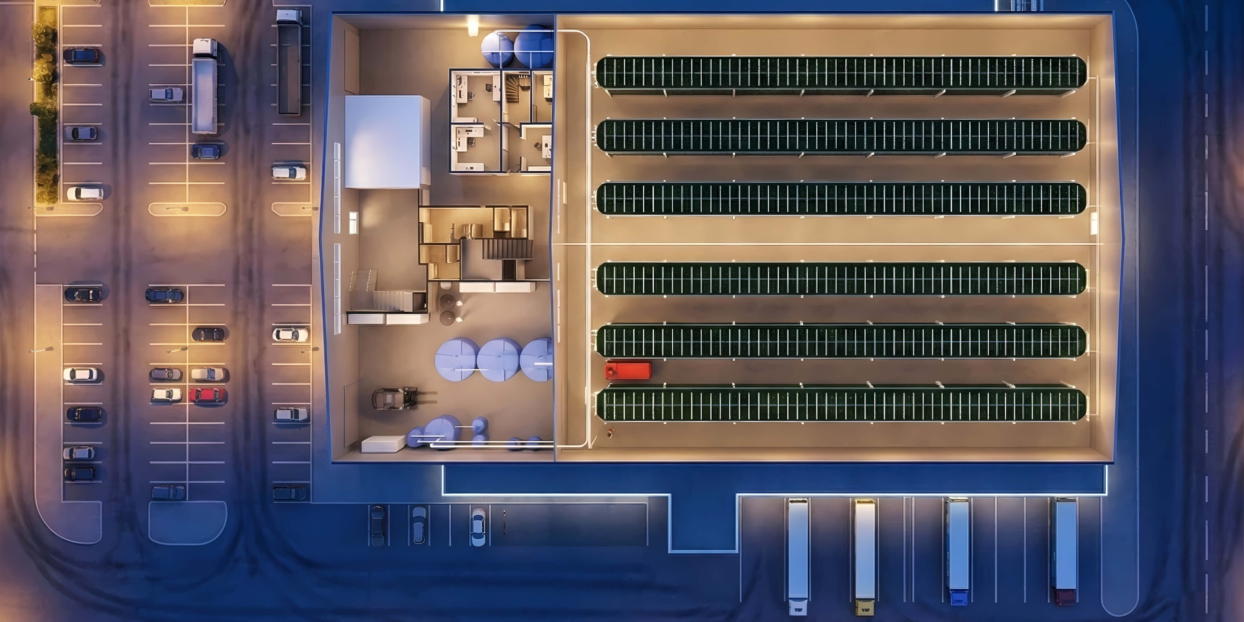 Industrial photobioreactor system